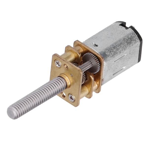 DC6V-vaihdemoottori 90 kierrosta minuutissa, korkea vääntömomentti, M4x20mm kierteinen lähtöakseli, nopeuden alennus roboteille