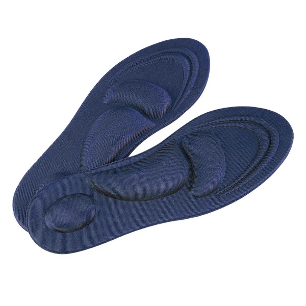 Ortoottiset pohjalliset litteät jalkakaaret tukevat Memory Foam -pohjalliset kenkäpehmusteet Comfort Tummansininen naisille