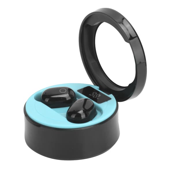 SMS-T10 TWS Trådlösa Bluetooth-hörlurar Uppladdningsbart headset med digital display (blå)