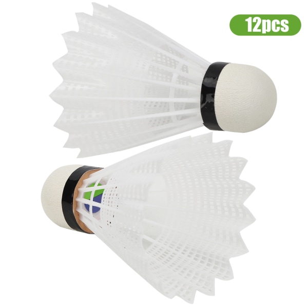 12 kpl Advanced Nylon Feather Sports Sulkapallo Komposiitti Cork Ballhead Training Shuttlecock Sulkapallo