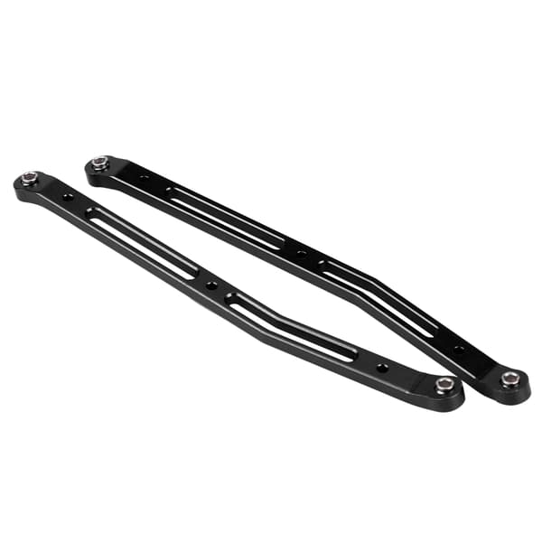 Bageste øvre chassisforbindelse i aluminiumslegering til Axial Rock Racer 90026 RC-bil (sort)