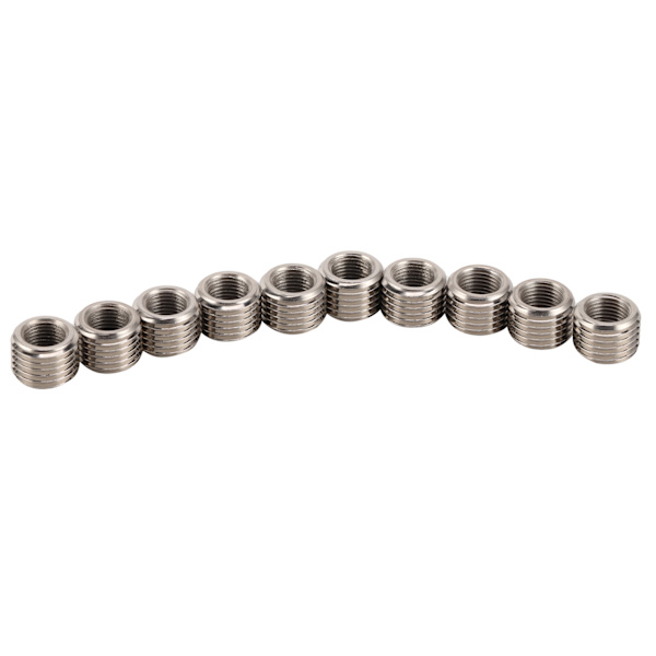 10 kpl kierteen korjausmutterin muunnoskanta ruostumattomasta teräksestä RC1/8 M14 x 1,5 10mm