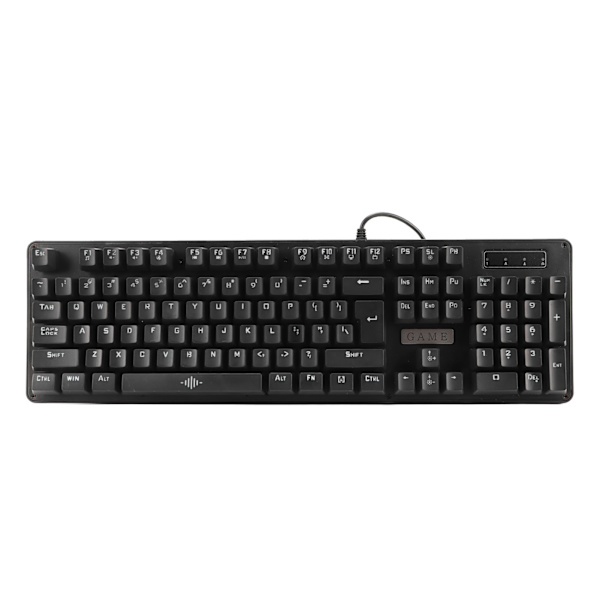 Mekaniskt speltangentbord Trådbundet RGB Bakgrundsbelyst 104 nycklar ABS Blue Switch Tangentbord för dator DC 5V