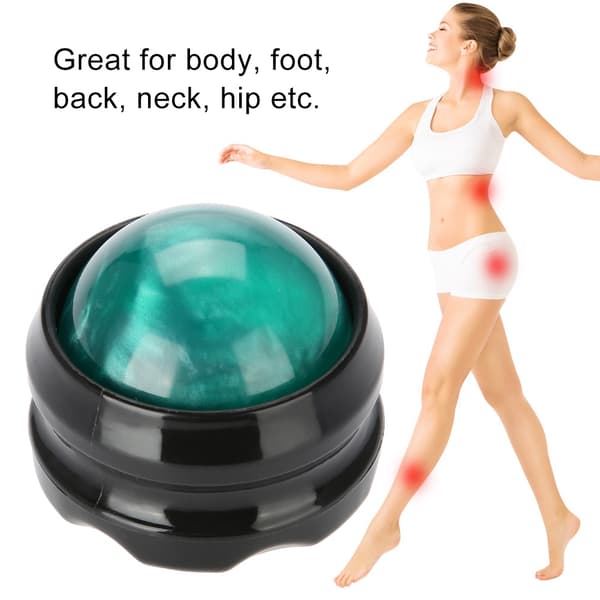 Massage Roller Ball Massager Kropsterapi Fod Hofte Afslapning Stress Release (Grøn)