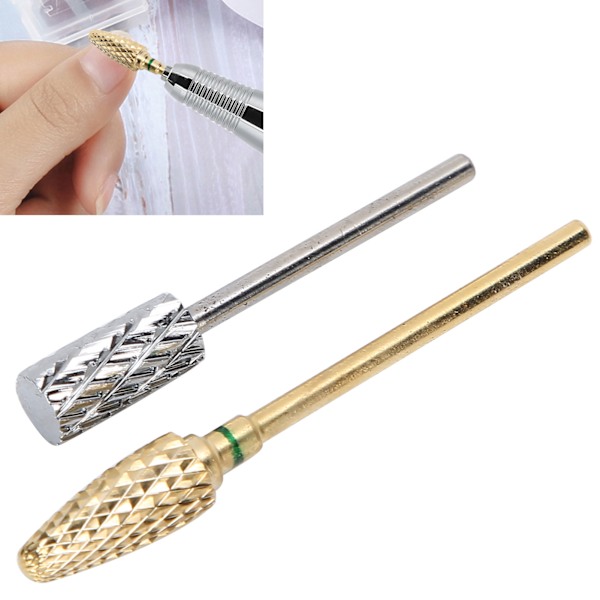 2-pack Nagelfrässpetsar i Wolframstålsats för manikyr