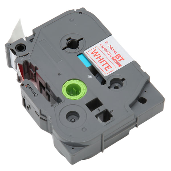 5 stk. 18mm Label Maker Tape til Tze 241 Tz241 3/4in Label Tape Erstatning til Ptouch PTD400 PTD410 PTD600 Rød baggrund Hvidt bogstav Bze 445