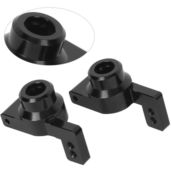 Baghjulssæde i aluminiumslegering, passer til WLtoys 144001 1/14 RC bilmodel, sort