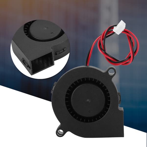 5015 5V Turbo Fan 3D Printer Tilbehør Blæser Radiator Køleventilator PBT Anti-plast Materiale