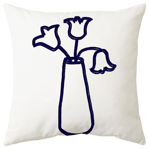 Sett med 9 Putetrekk 45 x 45 cm Moderne Dekorative Putetrekk for Sofa Stue Soverom Dekor (9 Ulike Stiler)