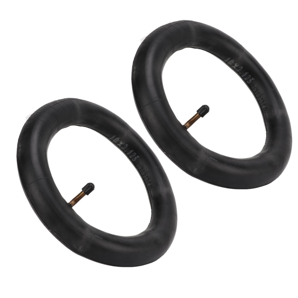 2-pakning 10x2.125 Inner Tube Tyre Tool Oppblåsbart Butylgummi Inner Tube med Kobbervinklet Ventilstamme