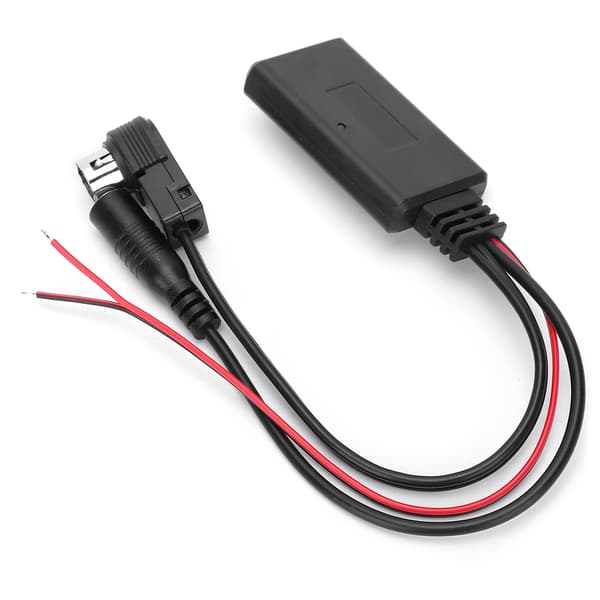 Bluetooth AUX-kabeladapter med mikrofon, håndfri opkald til smartphone til Alpine-radioer