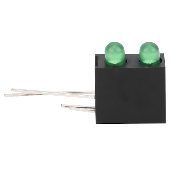 100 stk 3 mm lysholder dobbelt hul LED diodelampe med base Industrielt indikator tilbehør Grønt lys