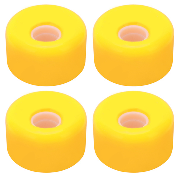 PUENTE 4stk 70x42mm Skateboardhjul 80A Longboard Cruiser Hjul Udskiftningsdele Gul