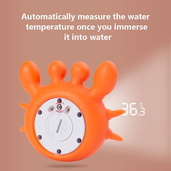 Baby Badetermometer med Baggrundsbelyst Display til Rumtemperatur - Fahrenheit