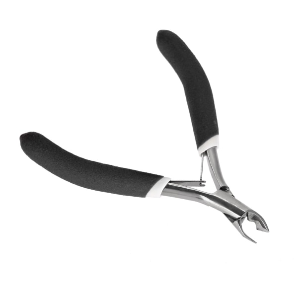 Rustfrit stål neglebånd Nipper Clipper Dead Skin Saks Negle Manicure Værktøj Sort
