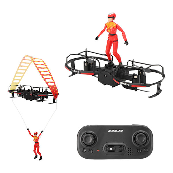 E020 2-akslet RC Stunt Paraglider Drone Høydeholdmodus Drone Quadcopter Rød