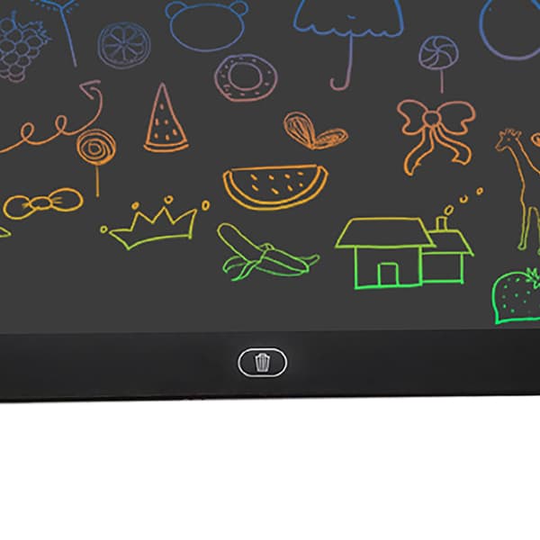 16 tommer elektronisk LCD-skriveplade Farverig tegne-doodle-plade-tablet til udendørs rejser sort