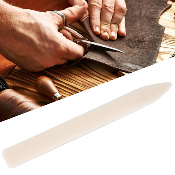 5 kpl nahkankäsittelykansio valkoinen muovi DIY käsintehty reunanauhoitustyökalu tarvikkeet (pitkä tyyppi)