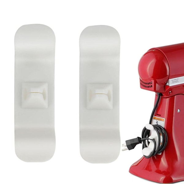 2 stk ledningsorganisator for kjøkkenapparater, ledningsholder i plast, kabelorganisator for små husholdningsapparater, mikser, blender, kaffetrakter