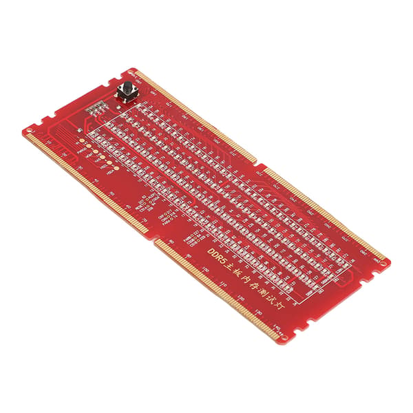 DDR5 RAM-minnesplatstestkort med LED-lampor bärbart för PC-moderkort RAM-minnesunderhåll rött
