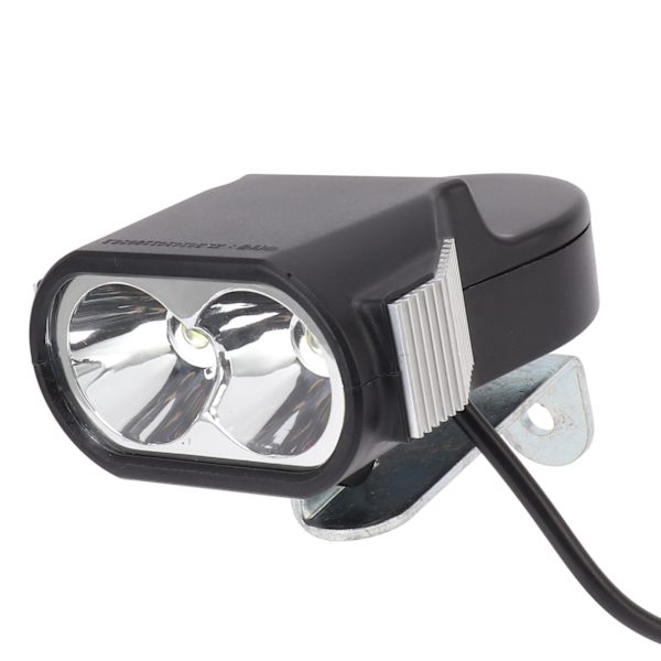 Sykkel frontlykt superlys sykkel LED frontlykt 24‑60V LED sykkellys med advarselshorn for nattkjøring 5W