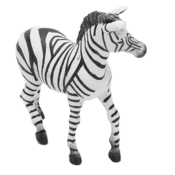 Realistisk Zebrafigur Udsøgt Design Vildt Dyr Zebrafigur Model til Børnegaver Samling Zebramodel