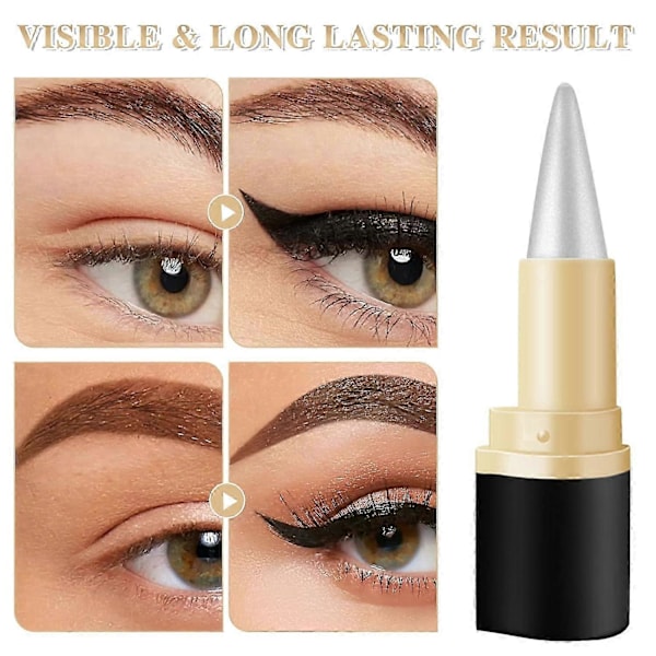 Vedenkestävä eyeliner, nopeasti kuivuva ja tahriintumaton eyeliner-kynägeeli, pitkäkestoinen pigmentoitu luomiväri, täydelliseen eyelineriin