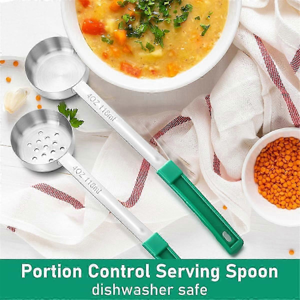 Portionskontrol Serveringsskeer - Bariatriske Must Haves - Perfekt kompatibel med & Gastric Bypass - Sæt med 4 Øser