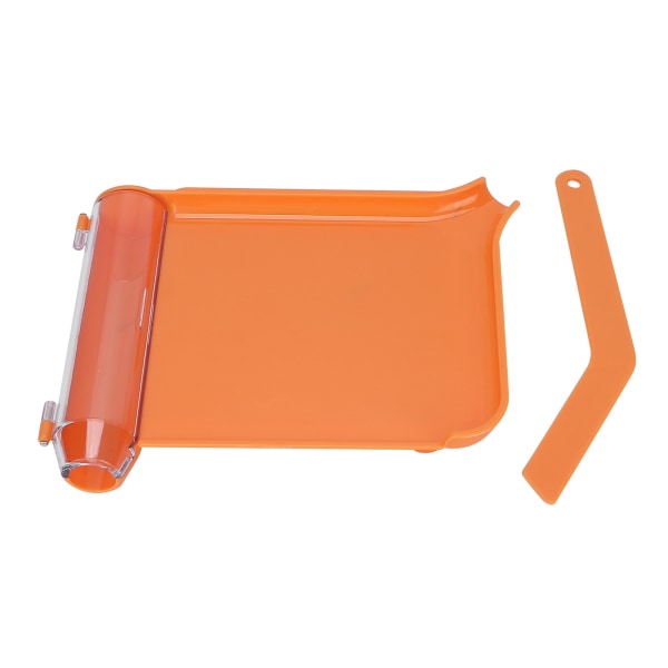 Pilletellebrett oransje Berøringsfri, ren piller dispenserbrett med gjennomsiktig lokk for spatel