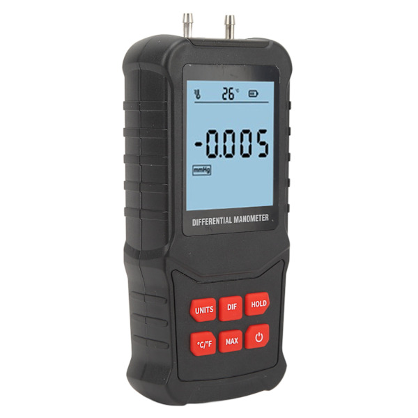 Digital Manometer 20.68Kpa Høj Nøjagtighed Overbelastning Prompt Automatisk Sluk Håndholdt Differential Trykmåler