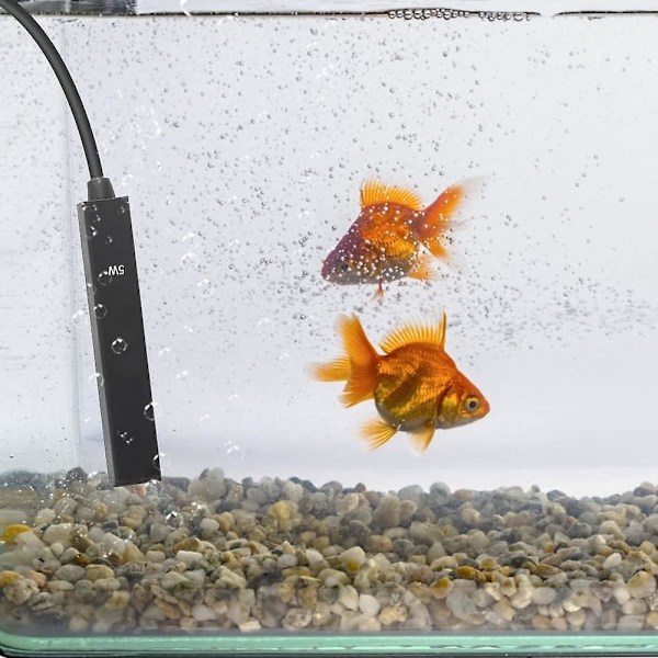 Mini USB Akvariumvarmer 5W Neddykbar Oppvarmingsstav for 0,5-2L Fiskedammer