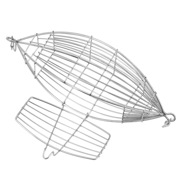 Fiskekrokbur i rustfritt stål, lokkebur for karpefiske, fellekurv, materbeholder for reker, krabbe og fiskeagn