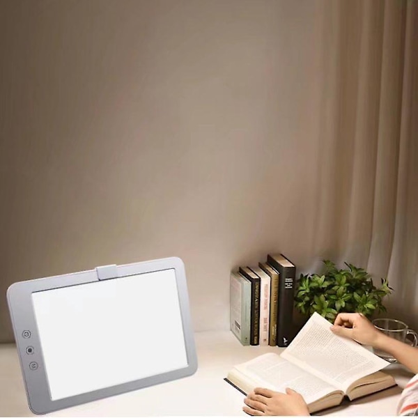 LED Bionic Skrivbordslampa - Naturligt Sol Emotion Stämningsljus, Vit