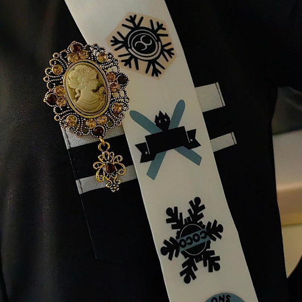 Elegant Krystal Rhinestone Kameo Brosche - Perfekt Festgave til Kvinder og Piger