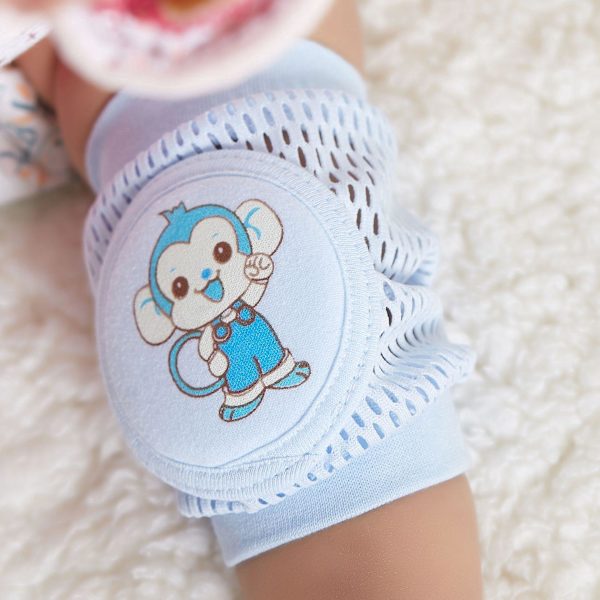 Unisex Baby Elastiska Knäskydd - Tjocka Krypkuddar för Småbarn
