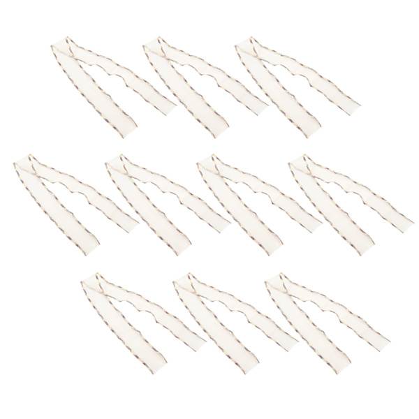 10 Yards Kantbånd Polyester Tyll for Klestilbehør DIY Hodeplagg Hår 2.6inBrun-C2