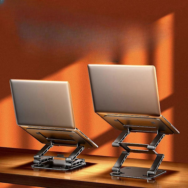 Laptopställ för Skrivbord för Laptop upp till 17 Tum Läsa 2 Nivåer Laptop Riser argent