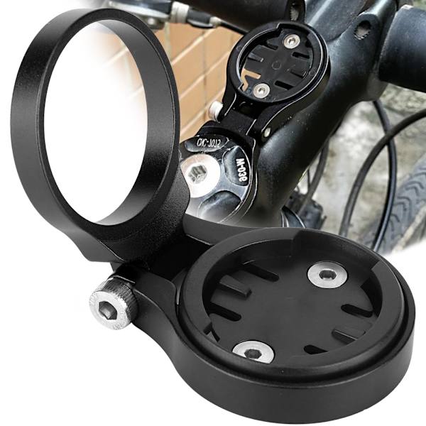 Cykel Cykel Justerbar Stem Mount Hållare för Garmin Edge 1000 820 810 520 Dator GPS (svart)