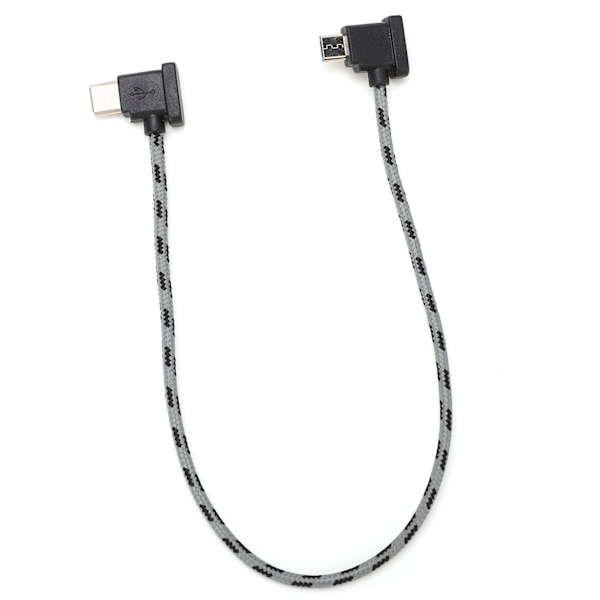 Oikeakulmainen Type C - Micro USB -datakaapeli DJI Mavic Air 2 / Mini 2 -kauko-ohjaimelle