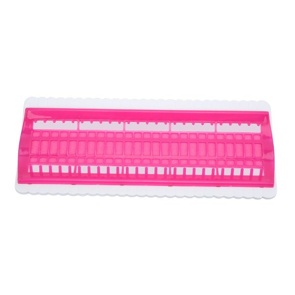 50 Positioner Floss Organizer Forhindrer knuder Bærbar Floss Organizer Korssting med 4 udskifteligt papir til klassificering Rose Red