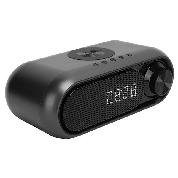 Trådlös laddning Bluetooth väckarklocka multifunktionell FM-radio sängbordshögtalare för hemmet