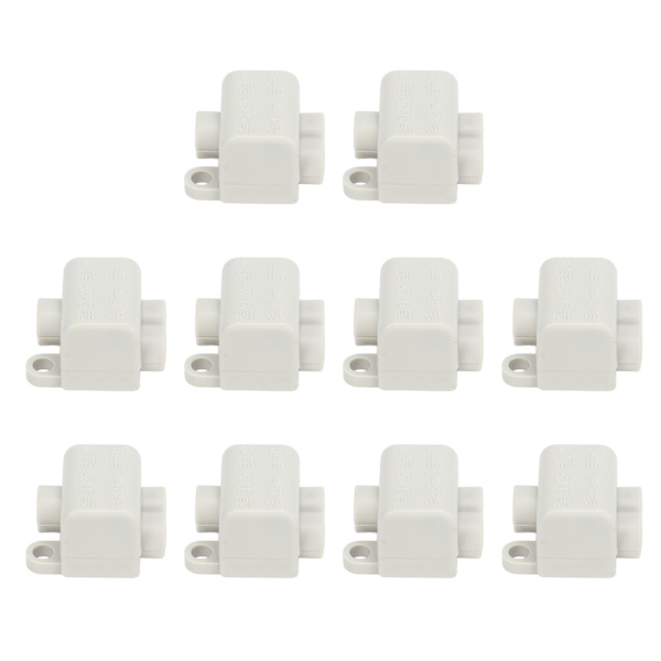 10 kpl 60A 400V pikaliitinkaapelin liitin Yksi in kaksi ulos Sähköjohdotus Inline liitoslohkot 0,5–6 mm² johdoille