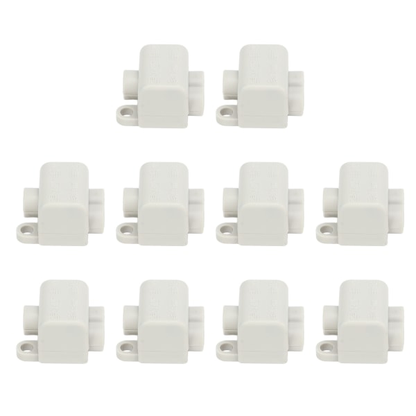 10 st 60A 400V snabbkopplingskabel Terminal One In Two Out Elektriska ledningar Inline Junction Blocks för 0,5‑6mm² ledningar