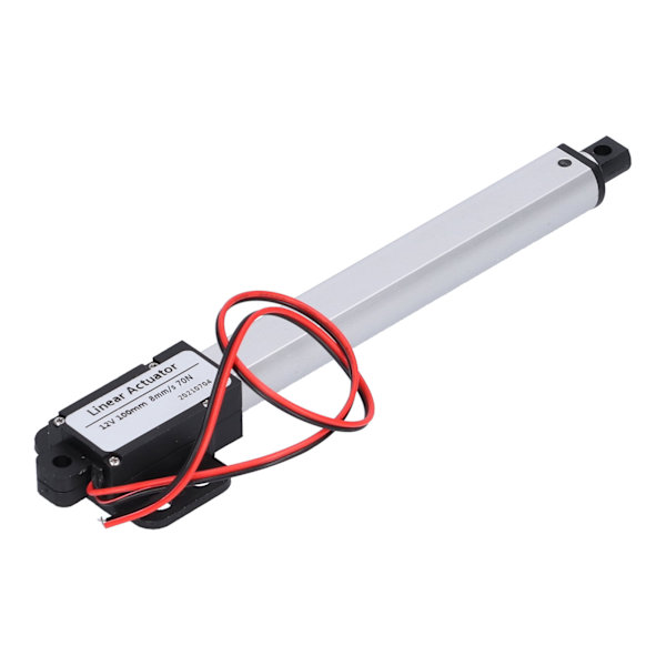 Lineær Aktuator 100mm 12V Indgangsspænding Lav Støj Kortslutningsbeskyttelse Mini Elektrisk Lineær Aktuator 8mm/s-70N