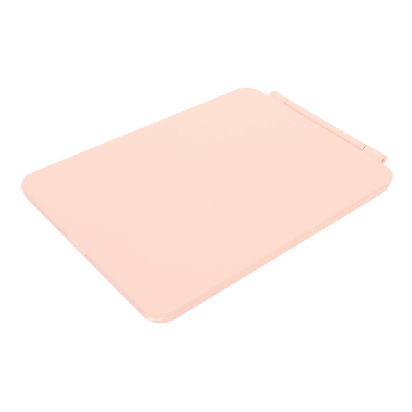 Upplyst sminkspegel 3 färger Ljuslägen Vikbar Uppladdningsbar Bärbar Mini smink-LED-spegel för resor Hembruk Rosa