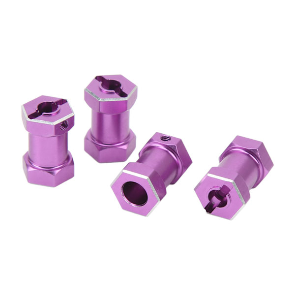 4 st 12 mm RC-hjulnav med 20 mm förlängningsförskjutning för 1/10 RC-krypare Reparation och uppgradering Lila