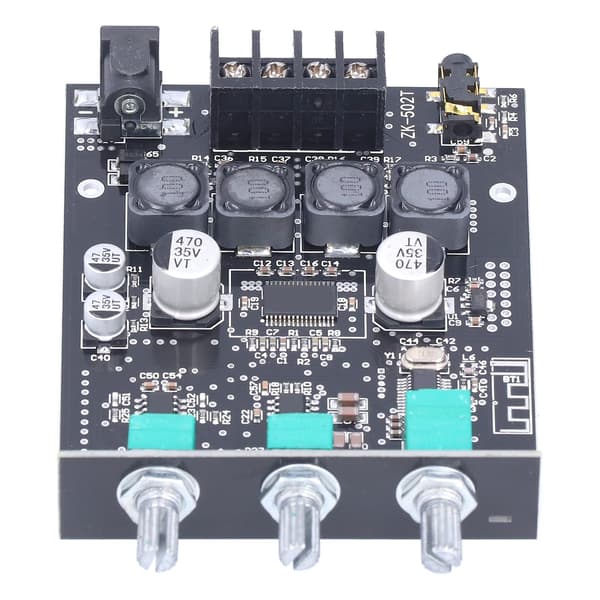 Förstärkarkort 50W+50W Ljud Stereo Modul Bas Diskant Kontroll Bluetooth AUX Ingång Set Kit