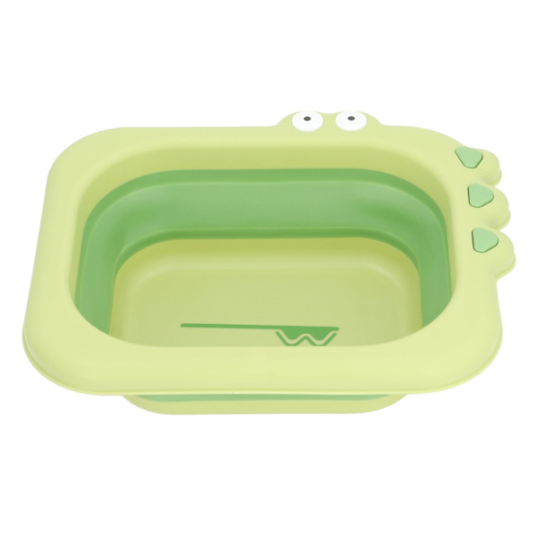 Rengör Skölj Baby Bather Fällbar Multifunktion Bärbar Tvätt Spädbarn Liggande Bather för Pojke Flicka Grön