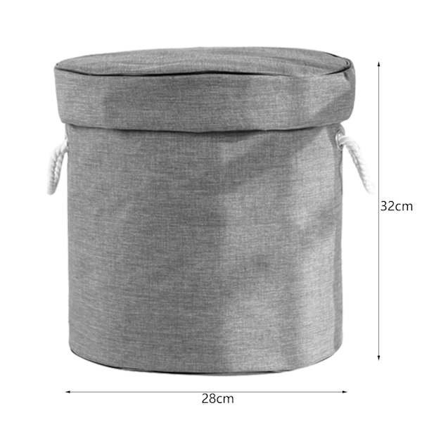 Leksaksförvaringsväska Lekmatta Små Klossar Block Rengöringsbehållare Hushållsartiklar L Grå (ca 550g/19,4oz)
