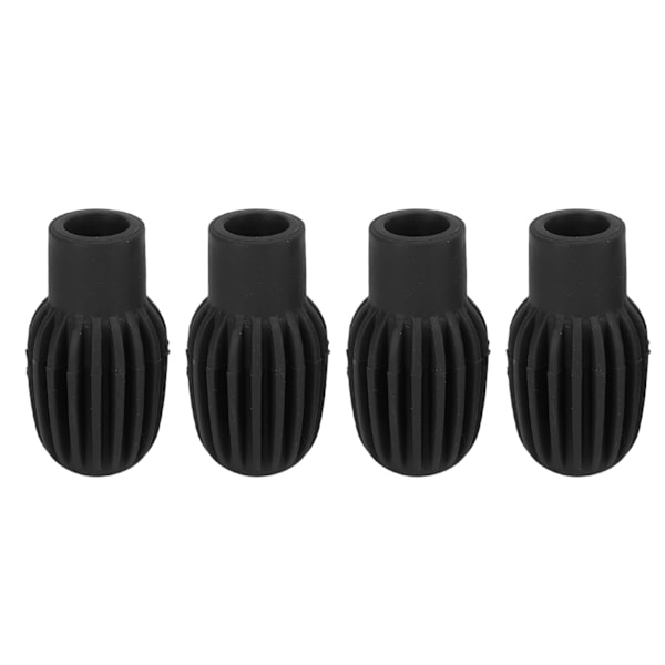 4 stk silikone trommestikker spidser Silent Practice Drum Mute Dampener Percussion Accessories Sort